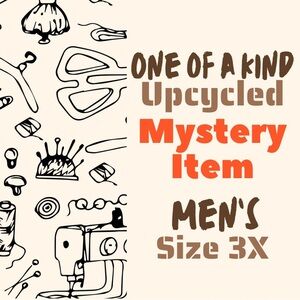 Mystery Box One of a Kind Upcycled Item Men’s PLUS SIZE 3X Unique 1 of 1 Rare